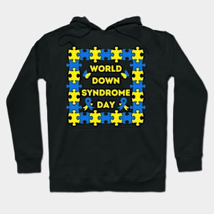 World Down Syndrome Day Yellow & Blue Hoodie